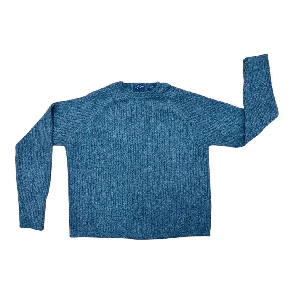 John Ashford Gray Crewneck Sweater Classic Comfort